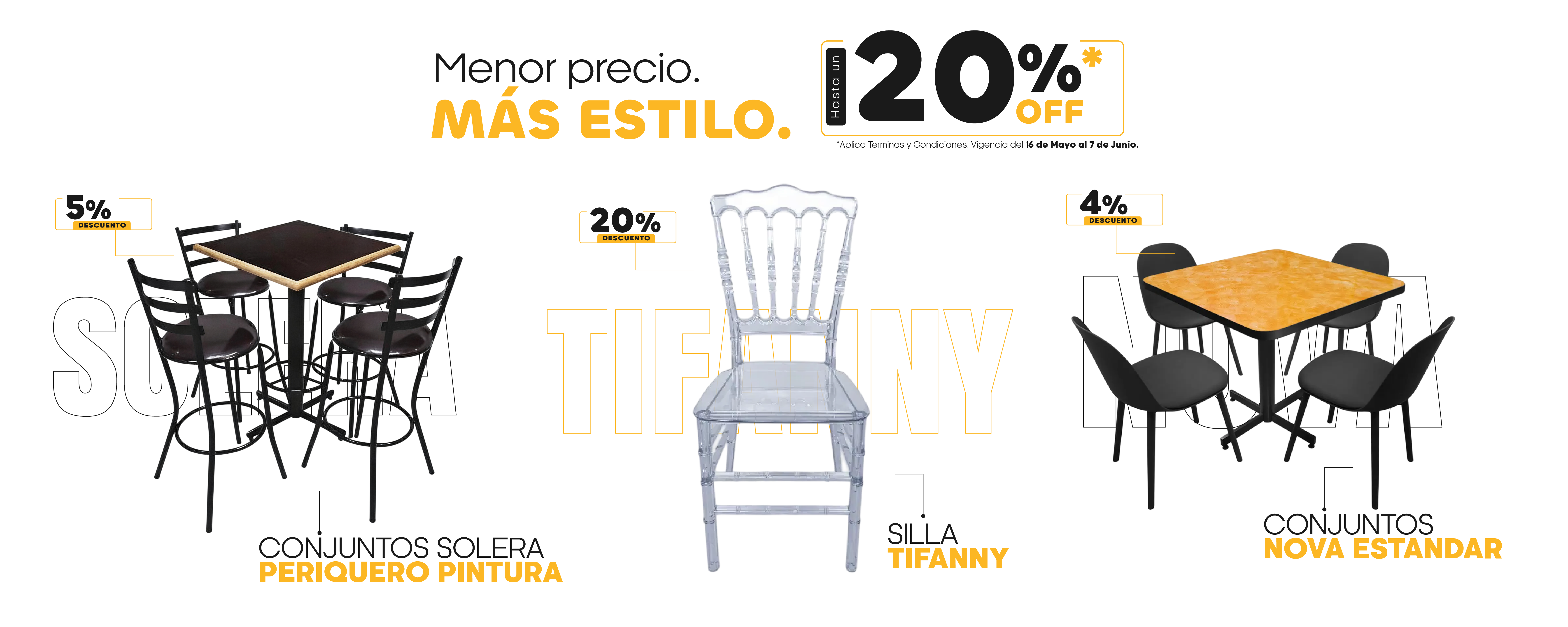 Hot Sale Josepja — Descuentos en mobiliario para restaurantes